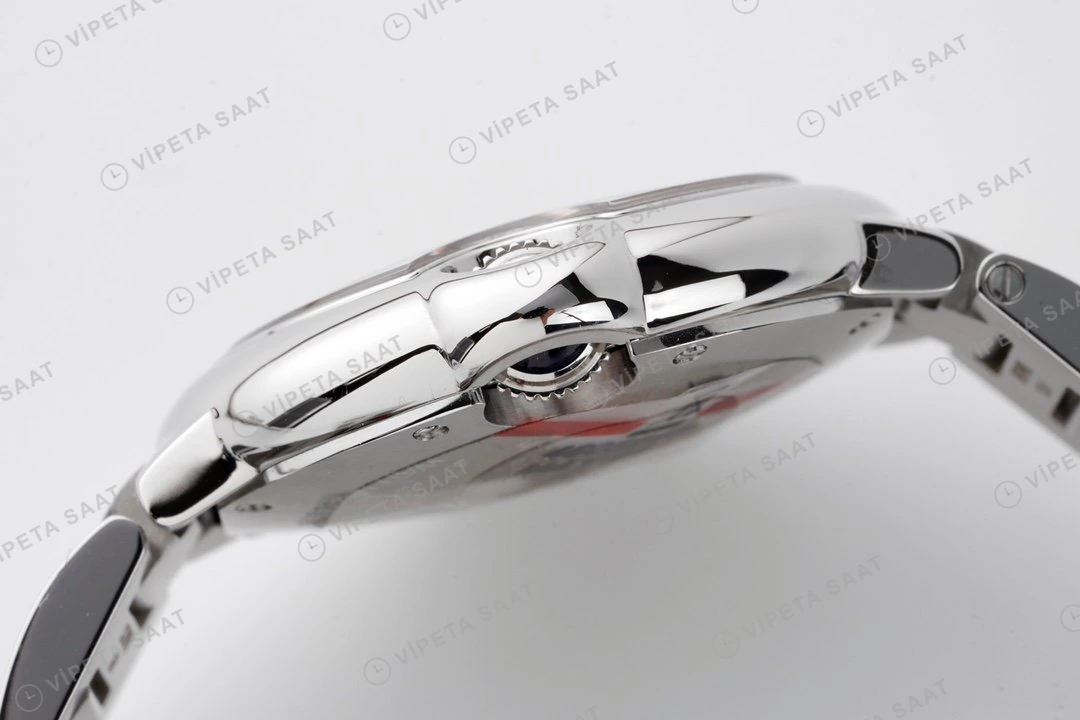 Cartier Ballon Bleu Pembe Kadran Çelik 33mm Super Clone ETA Eta Saat detay 8