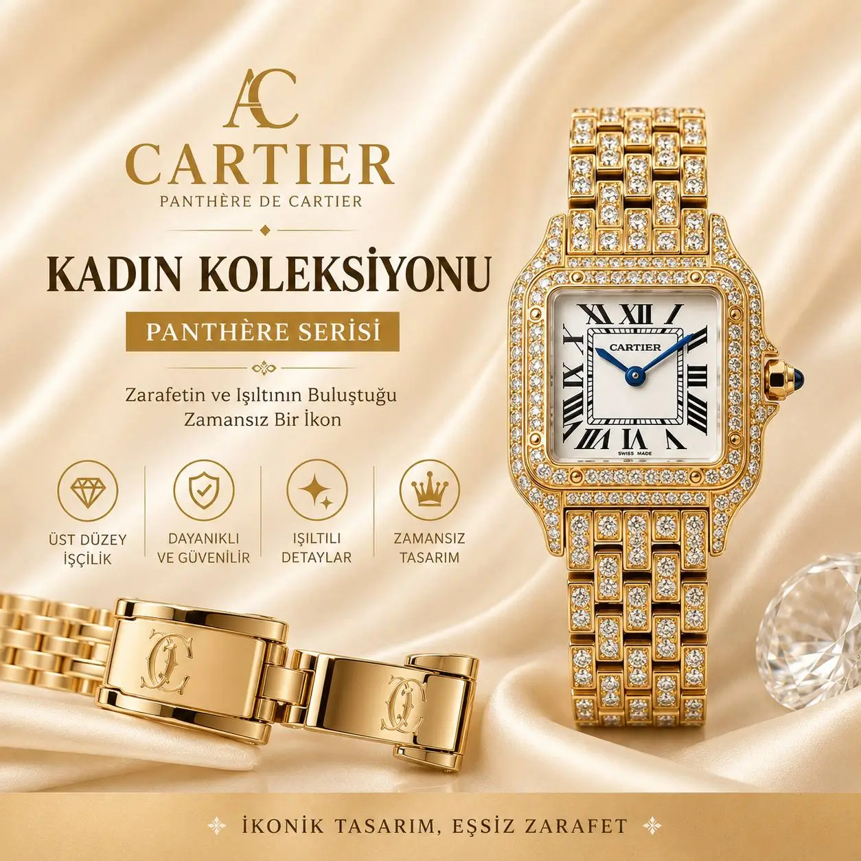 Cartier bayan saat eta saat koleksiyonu - Vipetasaat