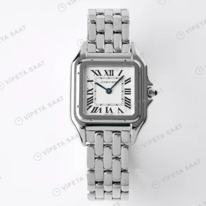 Cartier Panthere 27 mm Çelik Quartz Super Clone ETA Saat detay 2