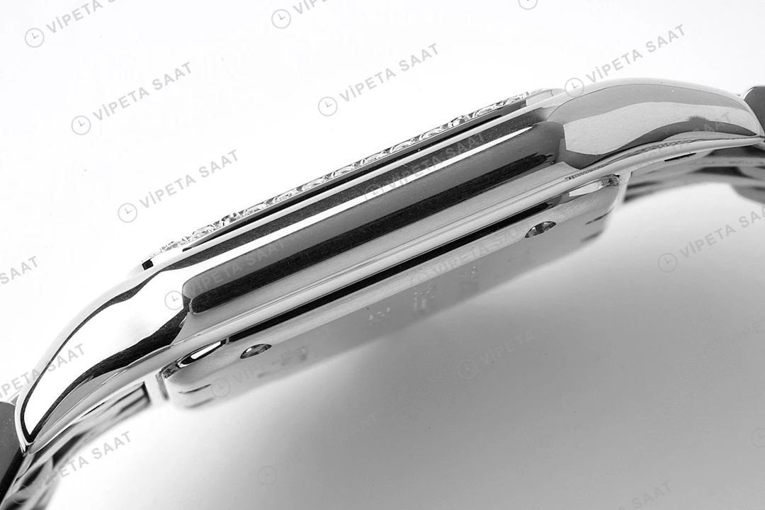 Cartier Panthere 27 mm Çelik Quartz Super Clone ETA Saat detay 8