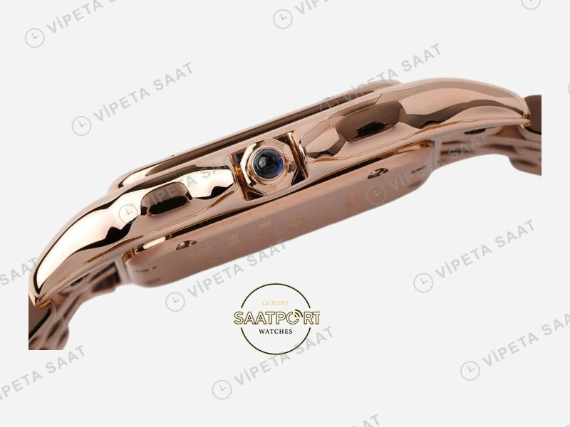 Cartier Panthere 27 mm Rose Gold Quartz Super Clone ETA Saat detay 5