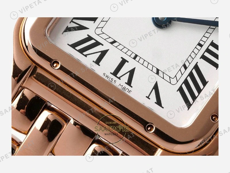 Cartier Panthere 27 mm Rose Gold Quartz Super Clone ETA Saat detay 6