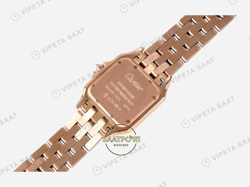 Cartier Panthere 27 mm Rose Gold Quartz Super Clone ETA Saat detay 7