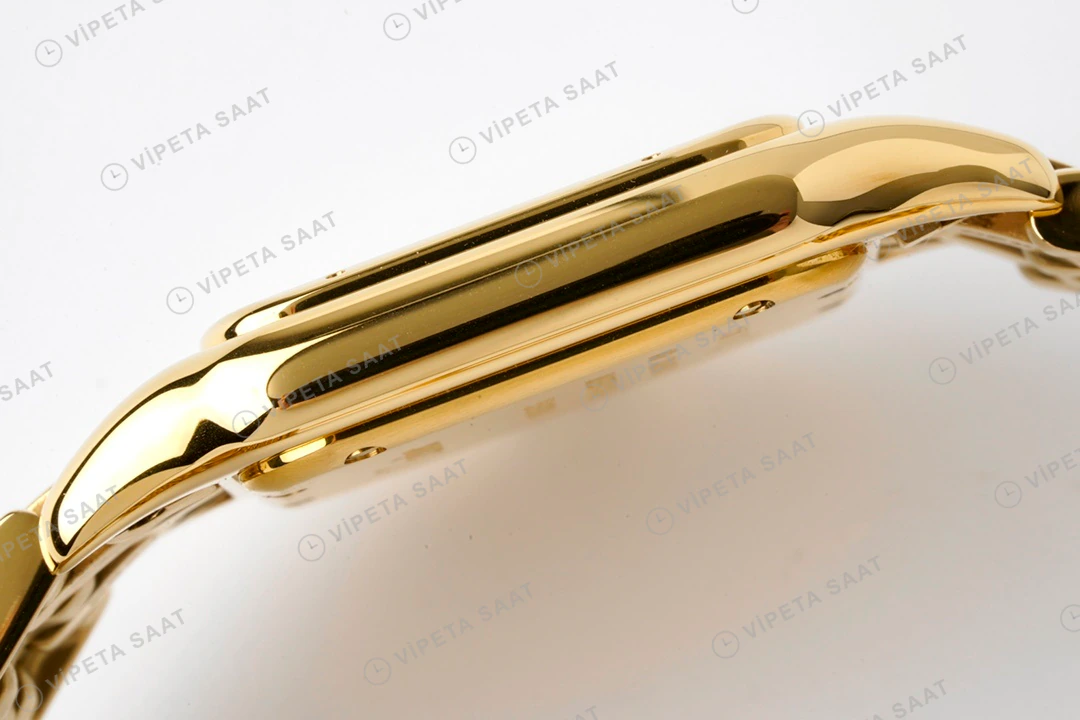 Cartier Panthere 27 mm Yellow Gold Quartz Super Clone ETA Saat detay 4