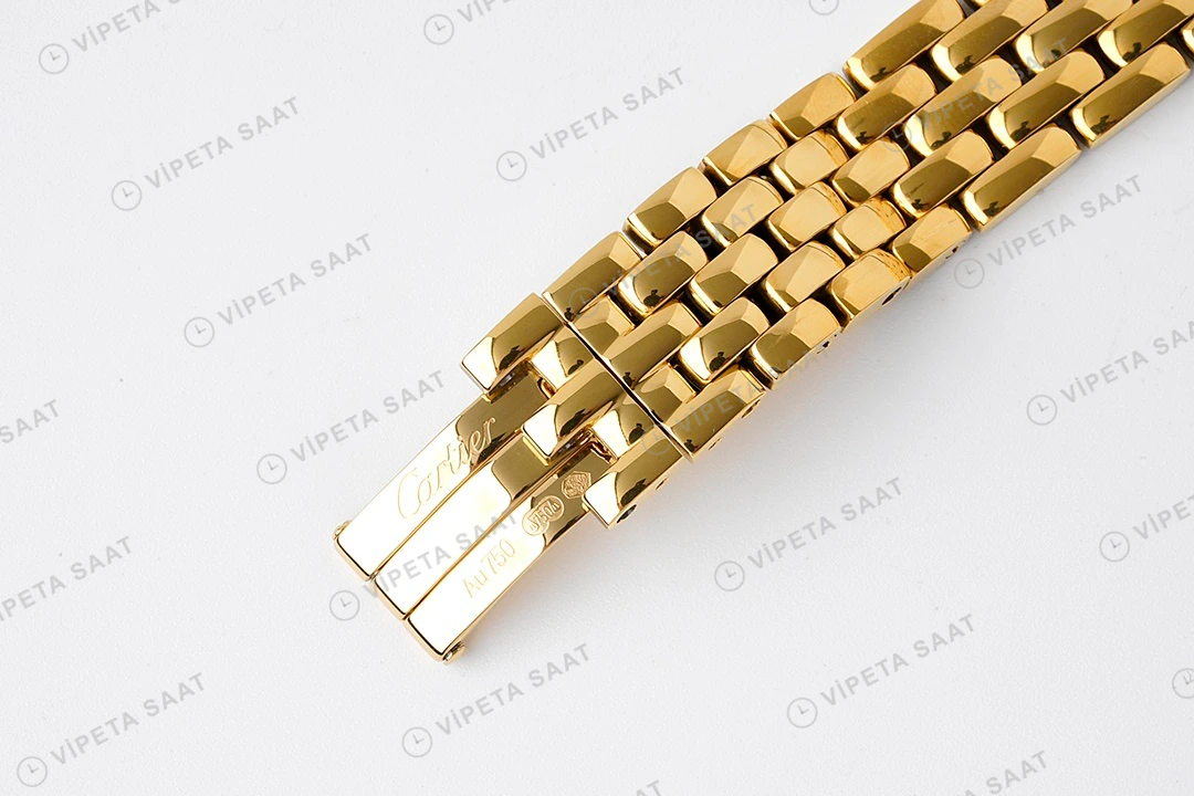 Cartier Panthere 27 mm Yellow Gold Quartz Super Clone ETA Saat detay 5