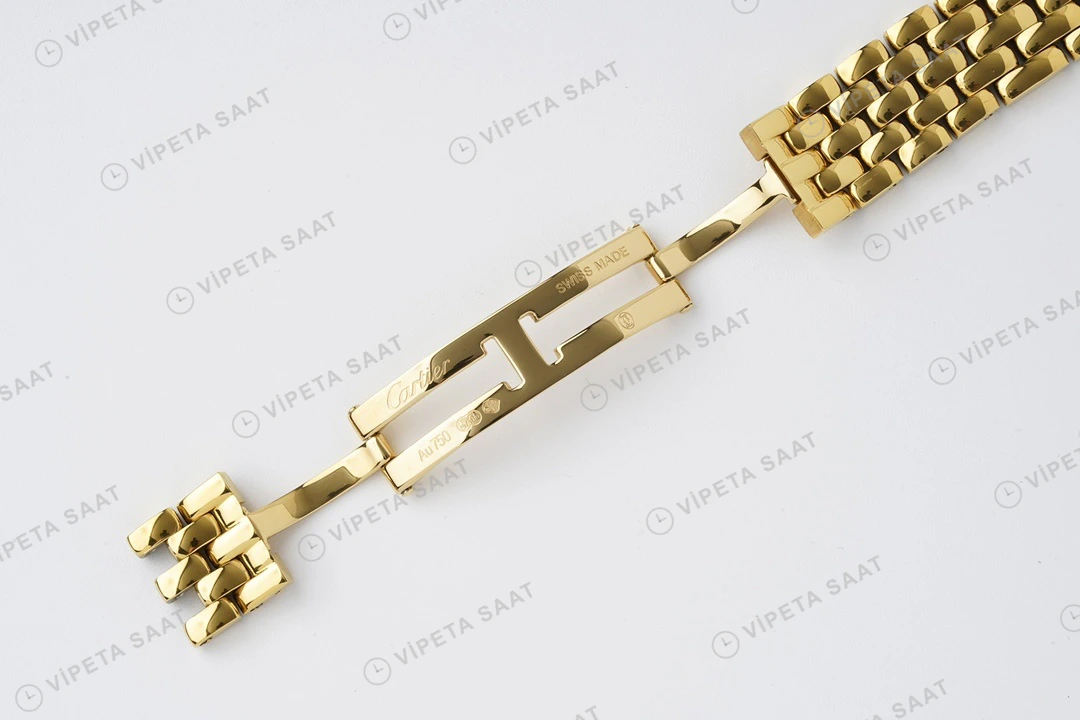 Cartier Panthere 27 mm Yellow Gold Quartz Super Clone ETA Saat detay 6