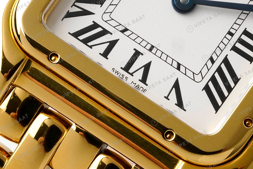 Cartier Panthere 27 mm Yellow Gold Quartz Super Clone ETA Saat detay 8