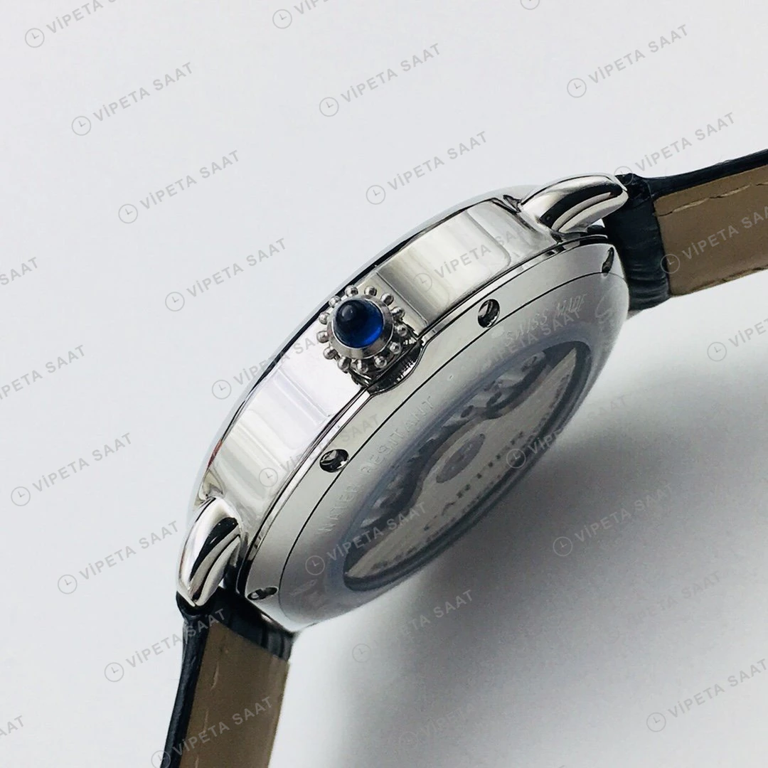Cartier Ronde Solo Beyaz Kadran Çelik Super Clone ETA Eta Saat detay 7