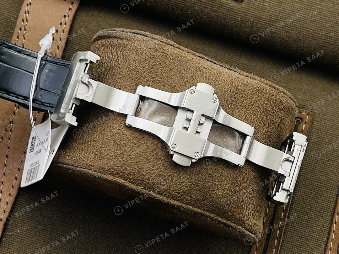 Cartier Santos Beyaz Kadran Taşlı Çelik Super Clone ETA Eta Saat detay 4