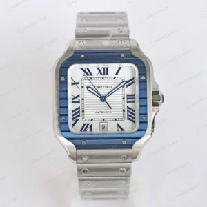 Cartier Santos de Cartier Lm WSSA0047 Eta Saat Super Clone ETA detay 5