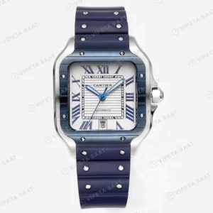 Cartier Santos De Cartier White Dial PVD WSSA0048 Super Clon Super Clone ETA Saat karşıdan görünüm