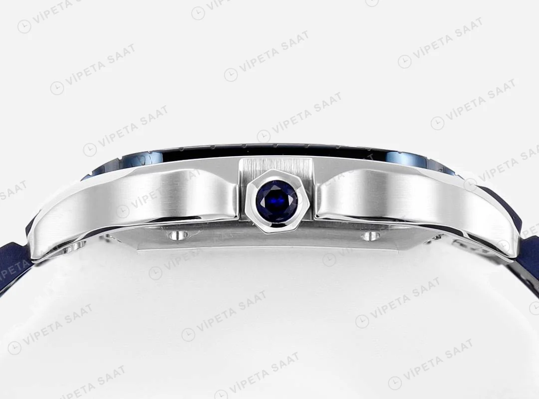 Cartier Santos De Cartier White Dial PVD WSSA0048 Super Clon Super Clone ETA Saat detay 5