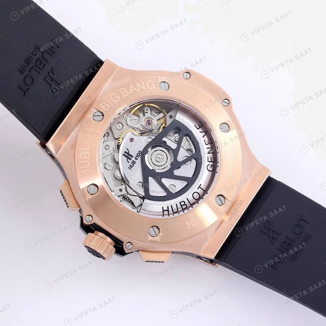 Hublot Big Bang 44 Mm Rose Gold 44mm Super Clone ETA Saat detay 6