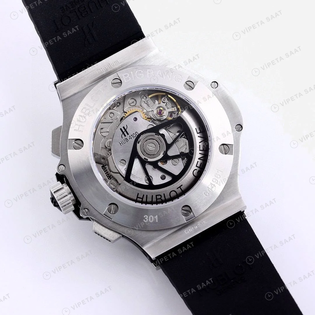 Hublot Big Bang 44 Mm Silver Baget Super Clone ETA Saat detay 7
