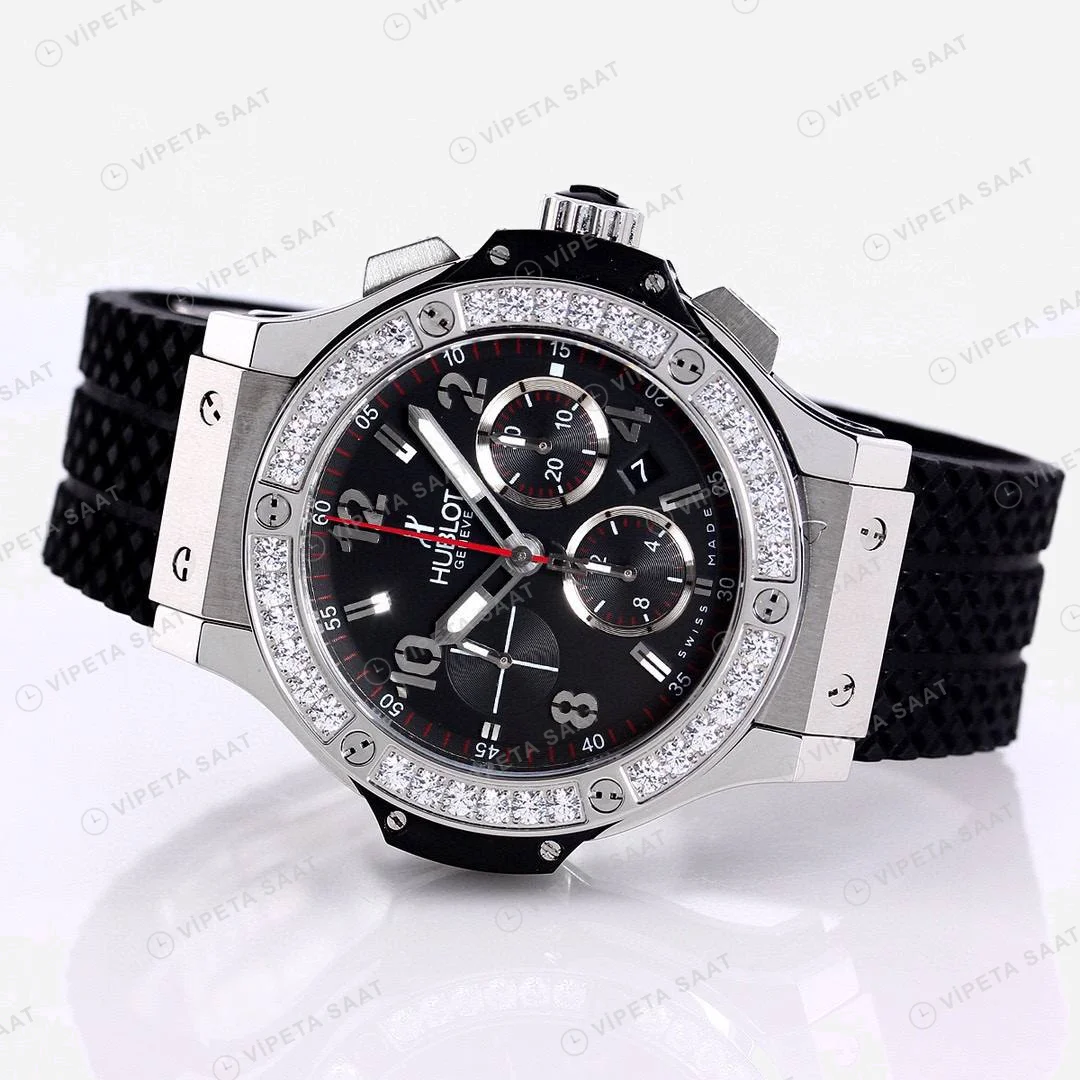 Hublot Big Bang 44 Mm Silver Baget Super Clone ETA Saat detay 8