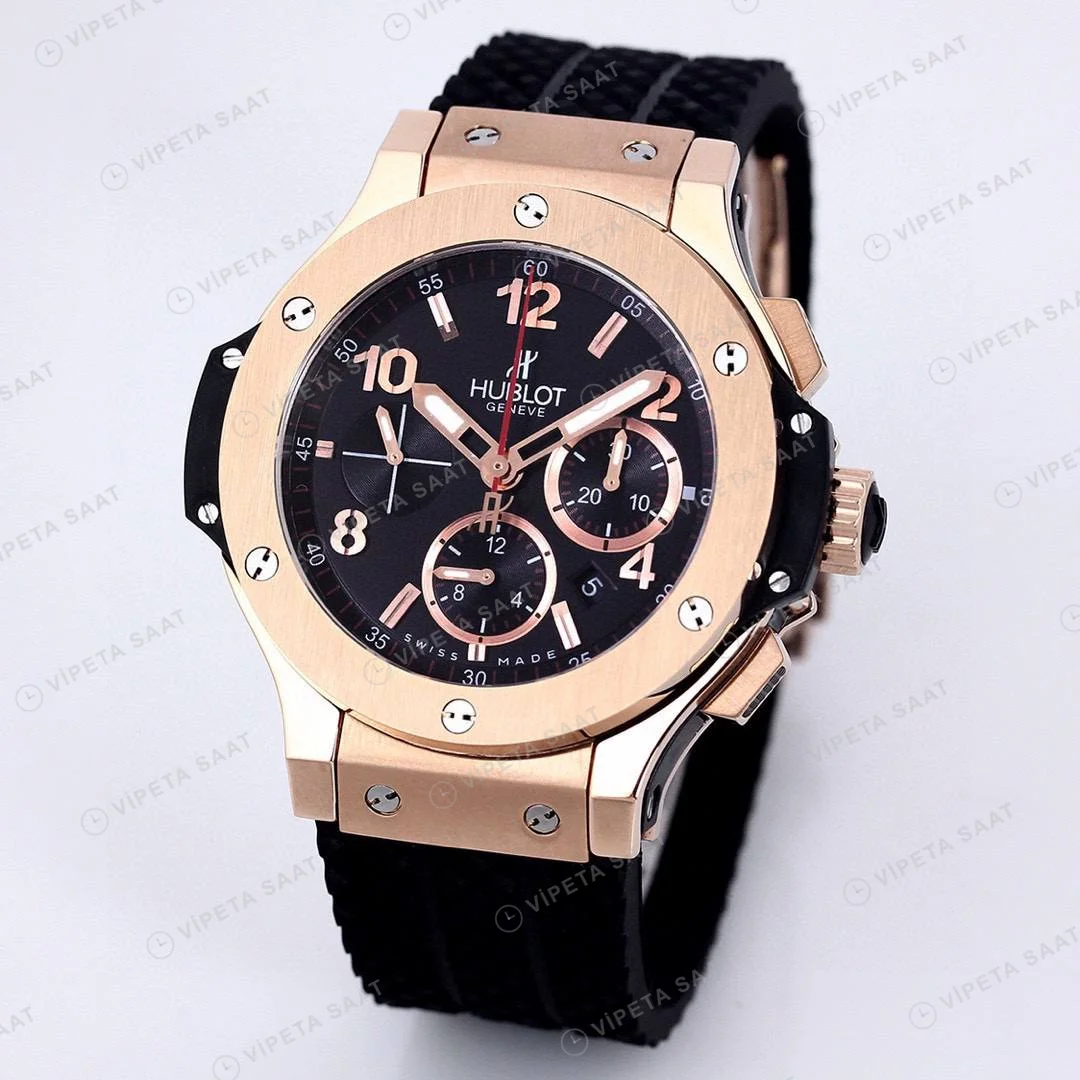 Hublot Big Bang Rose Gold 44 Mm Chronograph Super Clone ETA Saat detay 3