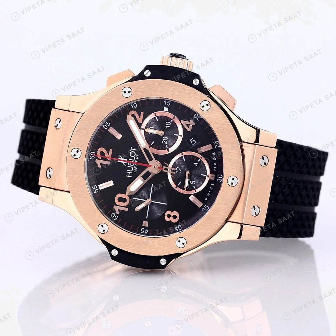 Hublot Big Bang Rose Gold 44 Mm Chronograph Super Clone ETA Saat detay 4
