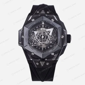 Hublot Big Bang Sang Bleu Black Ceramic 45mm Super Clone ETA Saat detay 5