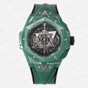 Hublot Big Bang Sang Bleu II Green Ceramic 45mm Super Clone ETA Saat detay 8