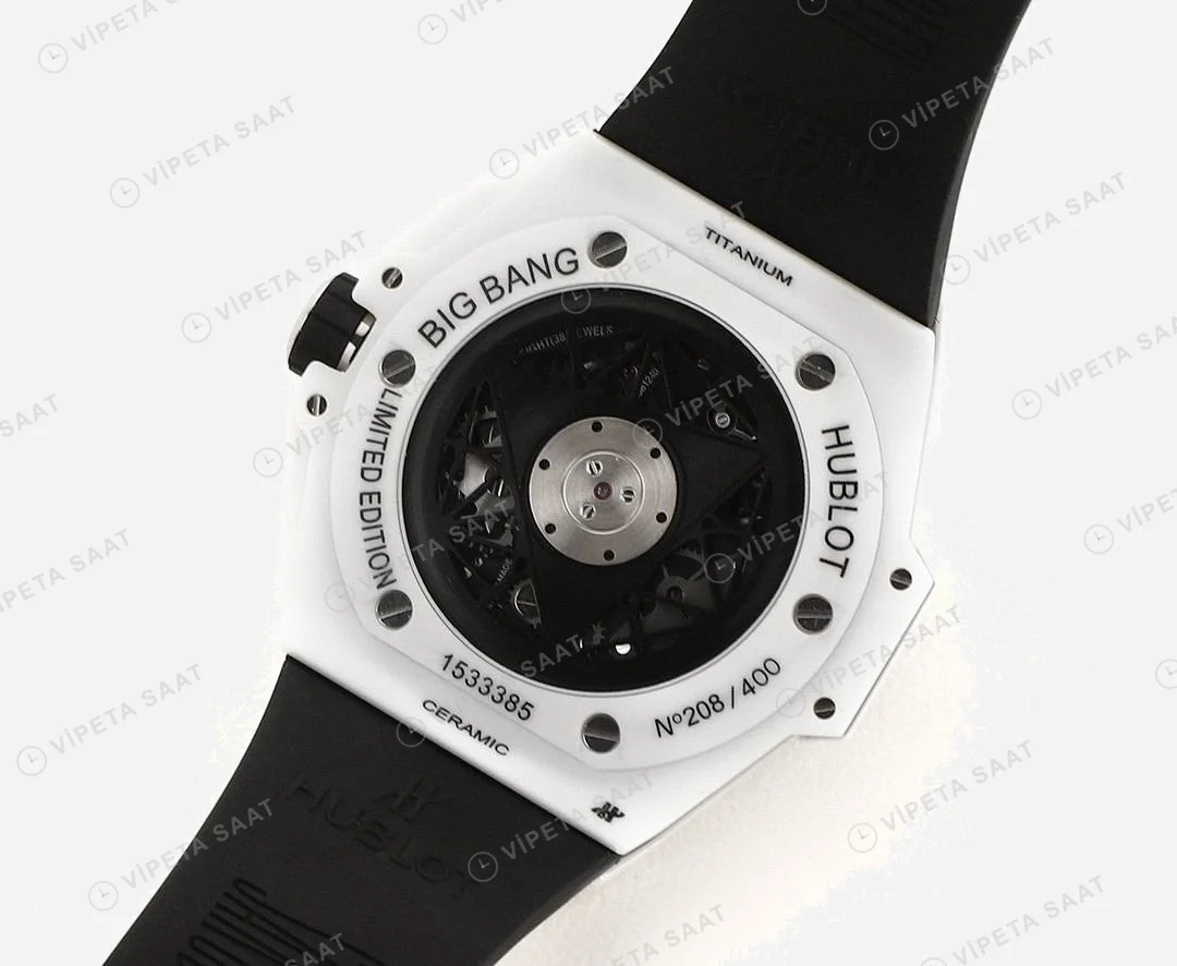 Hublot Big Bang Sang White II HUB1240 İskelet Kadran Super Clone ETA Saat detay 4