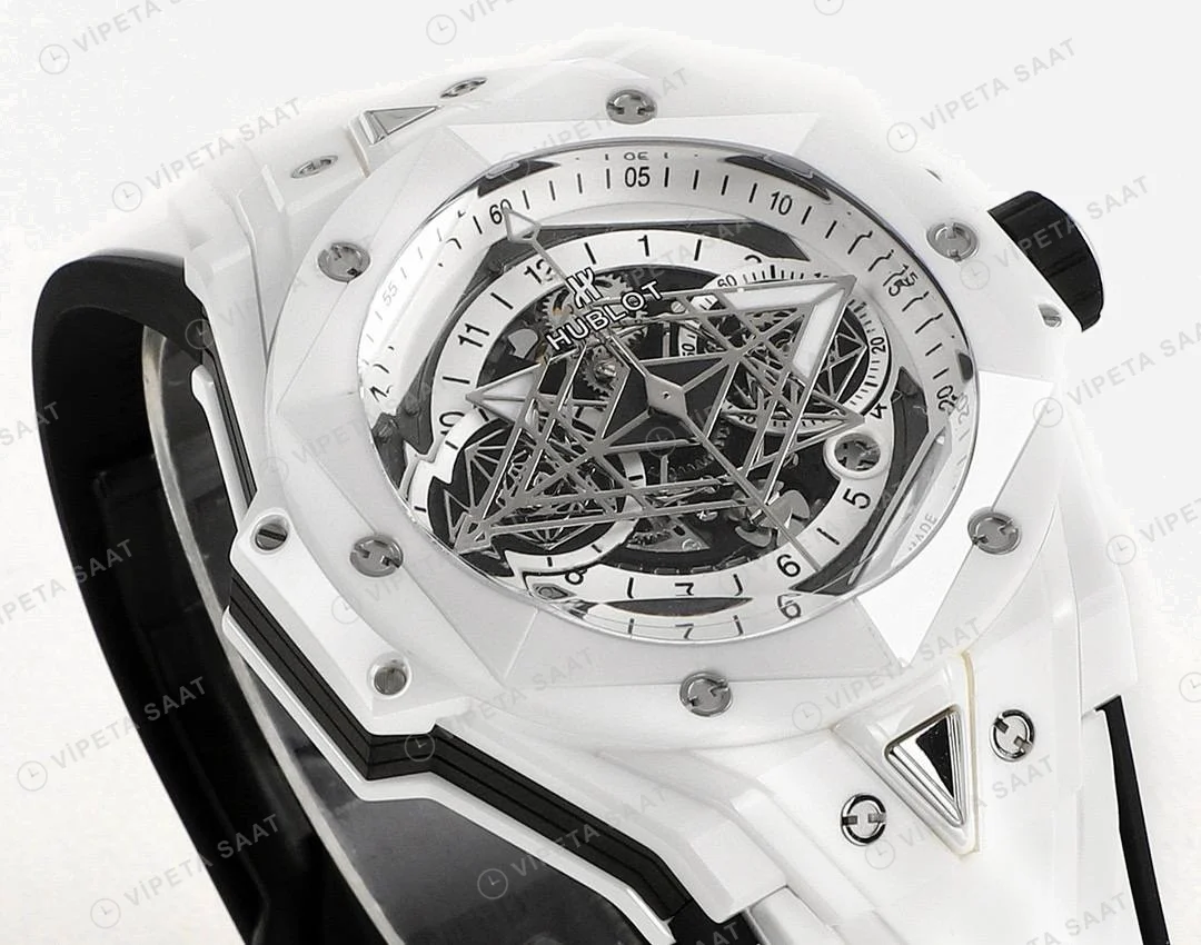 Hublot Big Bang Sang White II HUB1240 İskelet Kadran Super Clone ETA Saat detay 6
