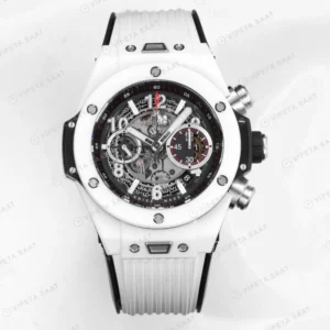 Hublot Big Bang Unico Beyaz Seramik İskelet Kadran Super Clone ETA Saat detay 5