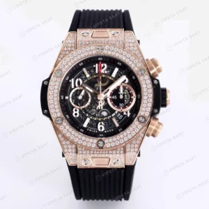 Hublot Big Bang Unico Black Gold Baget Super Clone ETA Saat detay 5