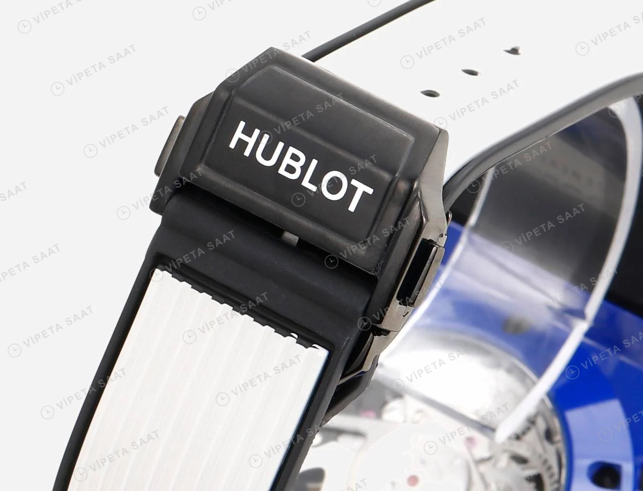 Hublot Big Bang Unico Blue Magic Kauçuk 42mm Super Clone ETA Saat detay 7
