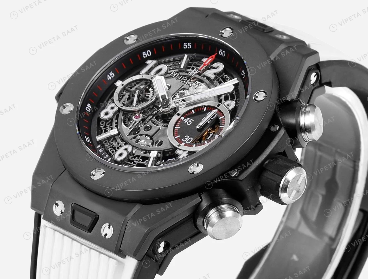 Hublot Big Bang Unico Ceramic Mat Kasa 42mm Super Clone ETA Saat detay 6