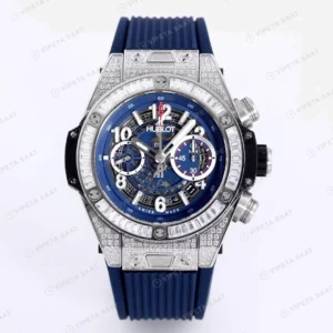 Hublot Big Bang Unico Silve Blue Baget Super Clone ETA Saat detay 4