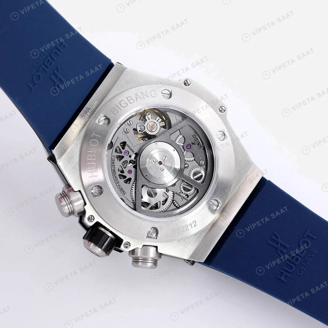 Hublot Big Bang Unico Silve Blue Baget Super Clone ETA Saat detay 9