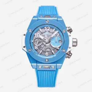 Hublot Big Bang Unico Sky Blue 45mm Super Clone ETA Saat detay 6