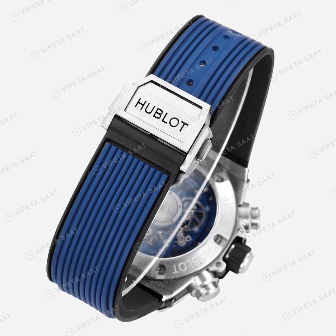 Hublot Big Bang Unico Titanium Ceramic Blue Super Clone ETA Saat detay 6