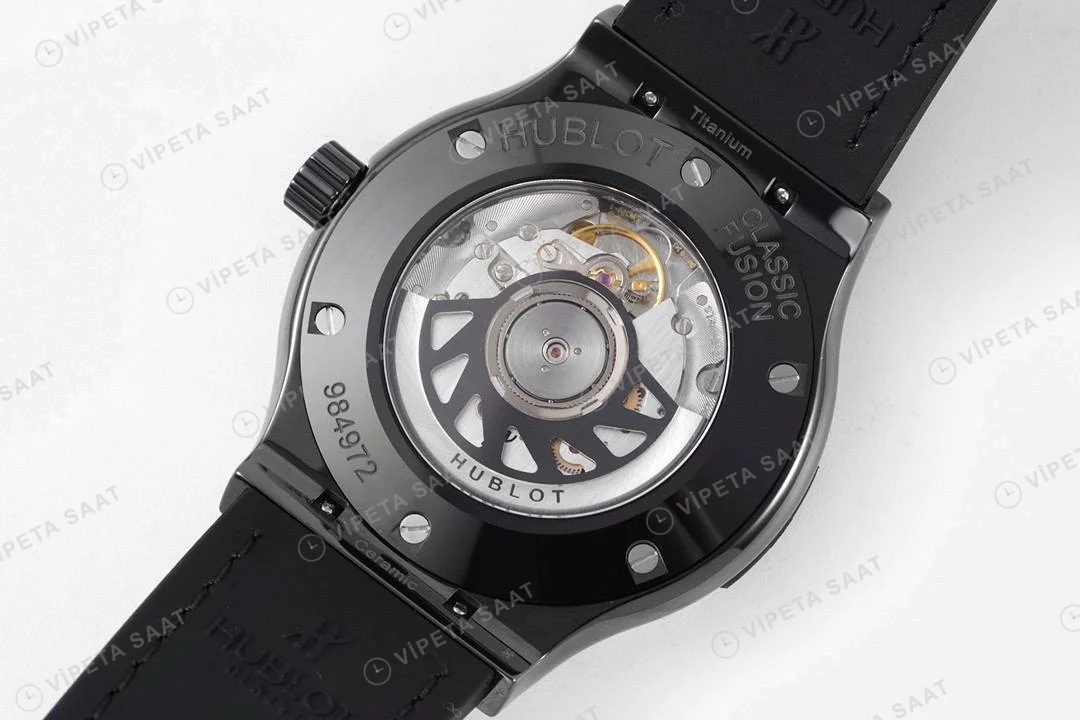 Hublot Classic Fusion Black Ceramic 42mm Super Clone ETA Saat detay 4