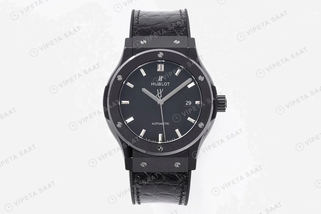 Hublot Classic Fusion Black Ceramic 42mm Super Clone ETA Saat detay 5