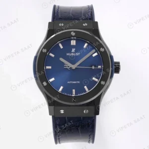 Hublot Classic Fusion Black Ceramic Blue Dial 45 Mm Super Clone ETA Saat detay 6