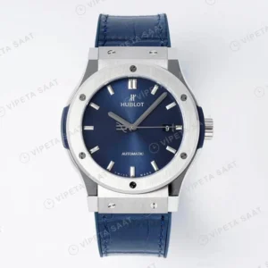 Hublot Classic Fusion Blue Titan Automatik 45 Mm Super Clone ETA Saat detay 2