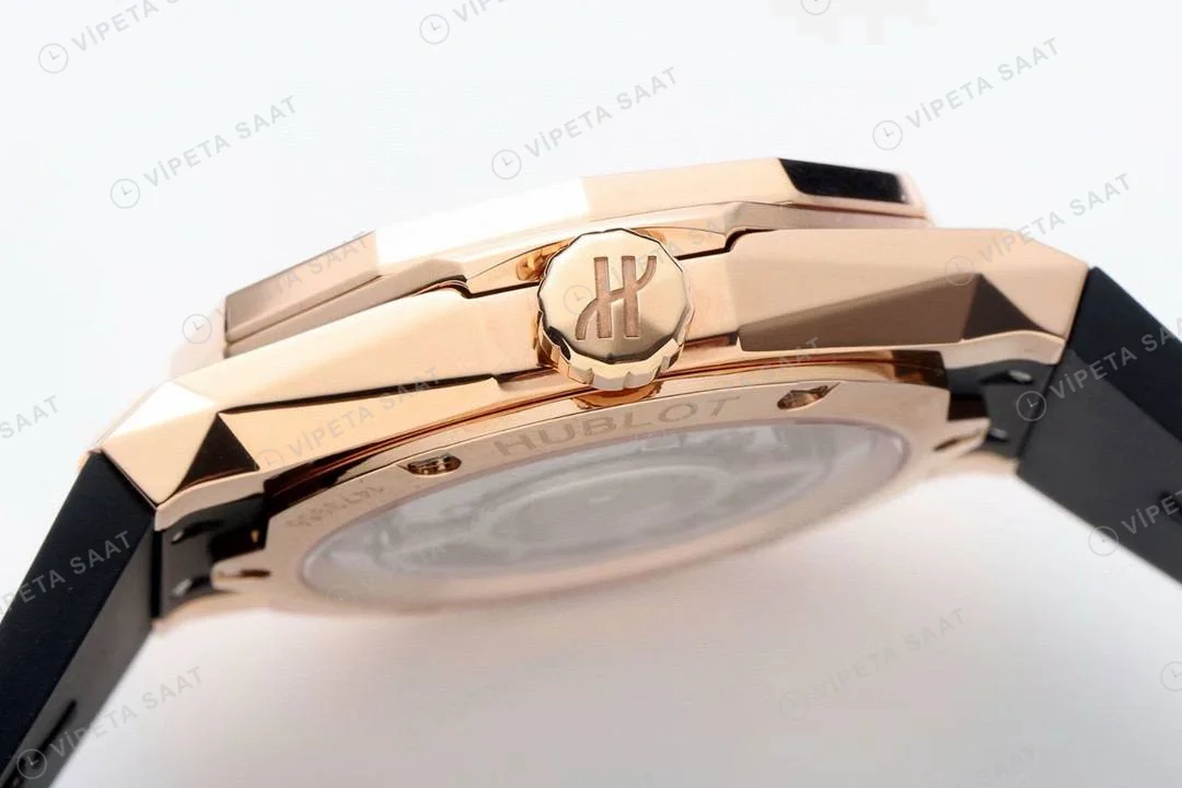 Hublot Classic Fusion Orlinski King Gold Super Clone ETA Saat detay 10