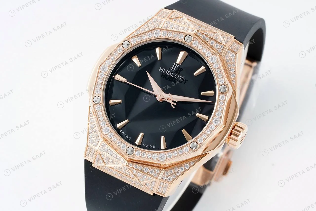 Hublot Classic Fusion Orlinski King Gold Super Clone ETA Saat detay 11