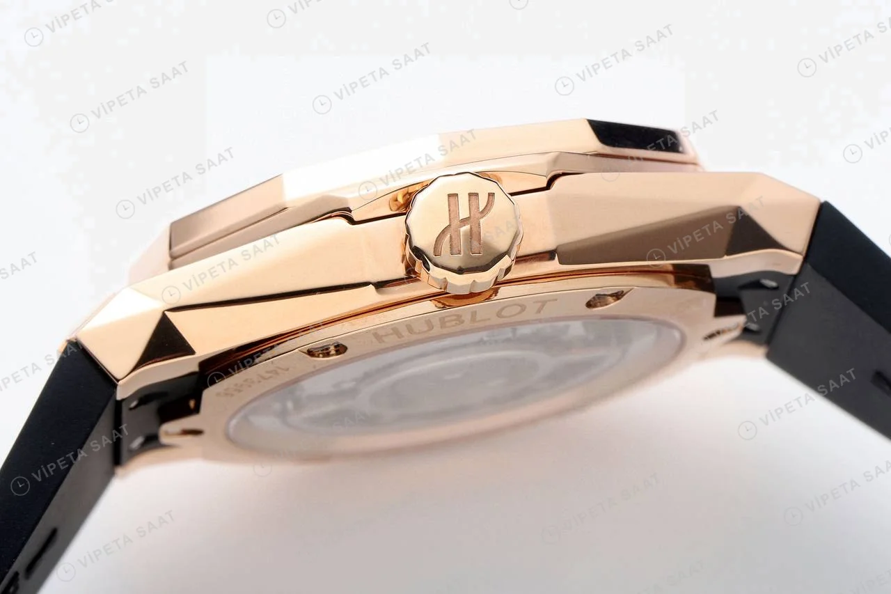 Hublot Classic Fusion Orlinski King Gold Super Clone ETA Saat detay 14
