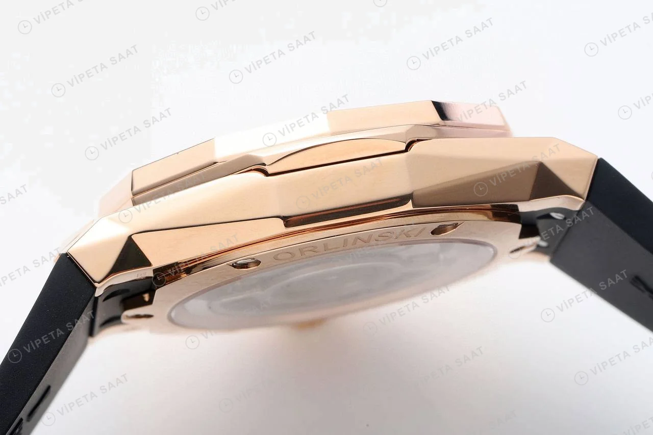 Hublot Classic Fusion Orlinski King Gold Super Clone ETA Saat detay 15