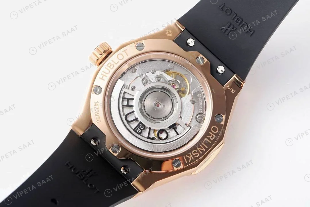 Hublot Classic Fusion Orlinski King Gold Super Clone ETA Saat detay 17