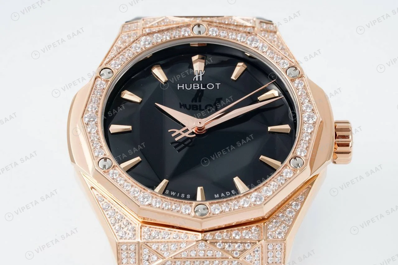 Hublot Classic Fusion Orlinski King Gold Super Clone ETA Saat detay 3