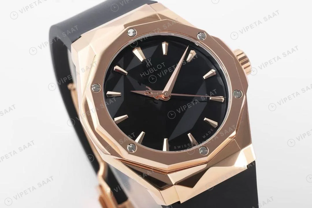 Hublot Classic Fusion Orlinski King Gold Super Clone ETA Saat detay 6