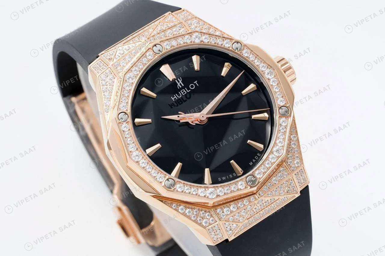 Hublot Classic Fusion Orlinski King Gold Super Clone ETA Saat detay 7
