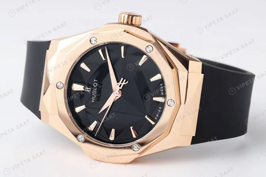 Hublot Classic Fusion Orlinski King Gold Super Clone ETA Saat detay 8