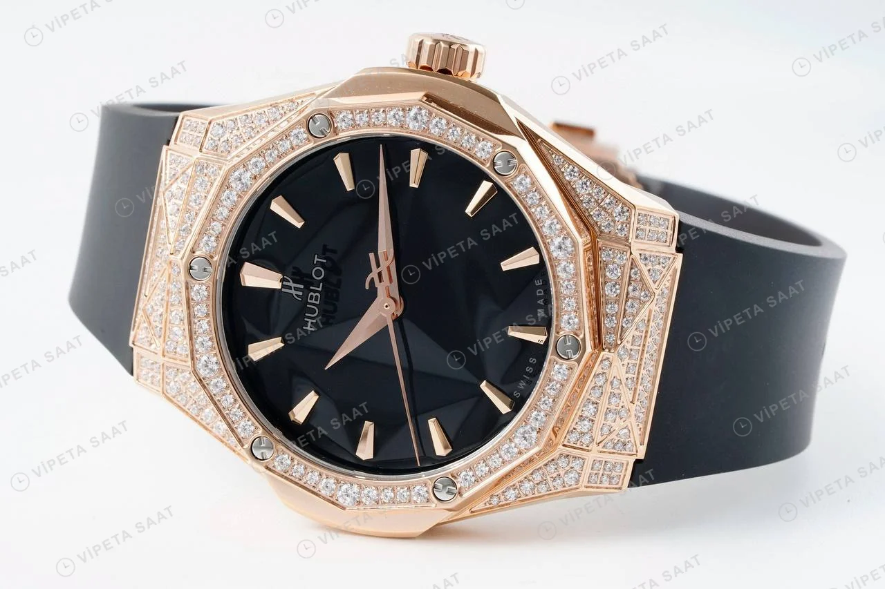 Hublot Classic Fusion Orlinski King Gold Super Clone ETA Saat detay 9