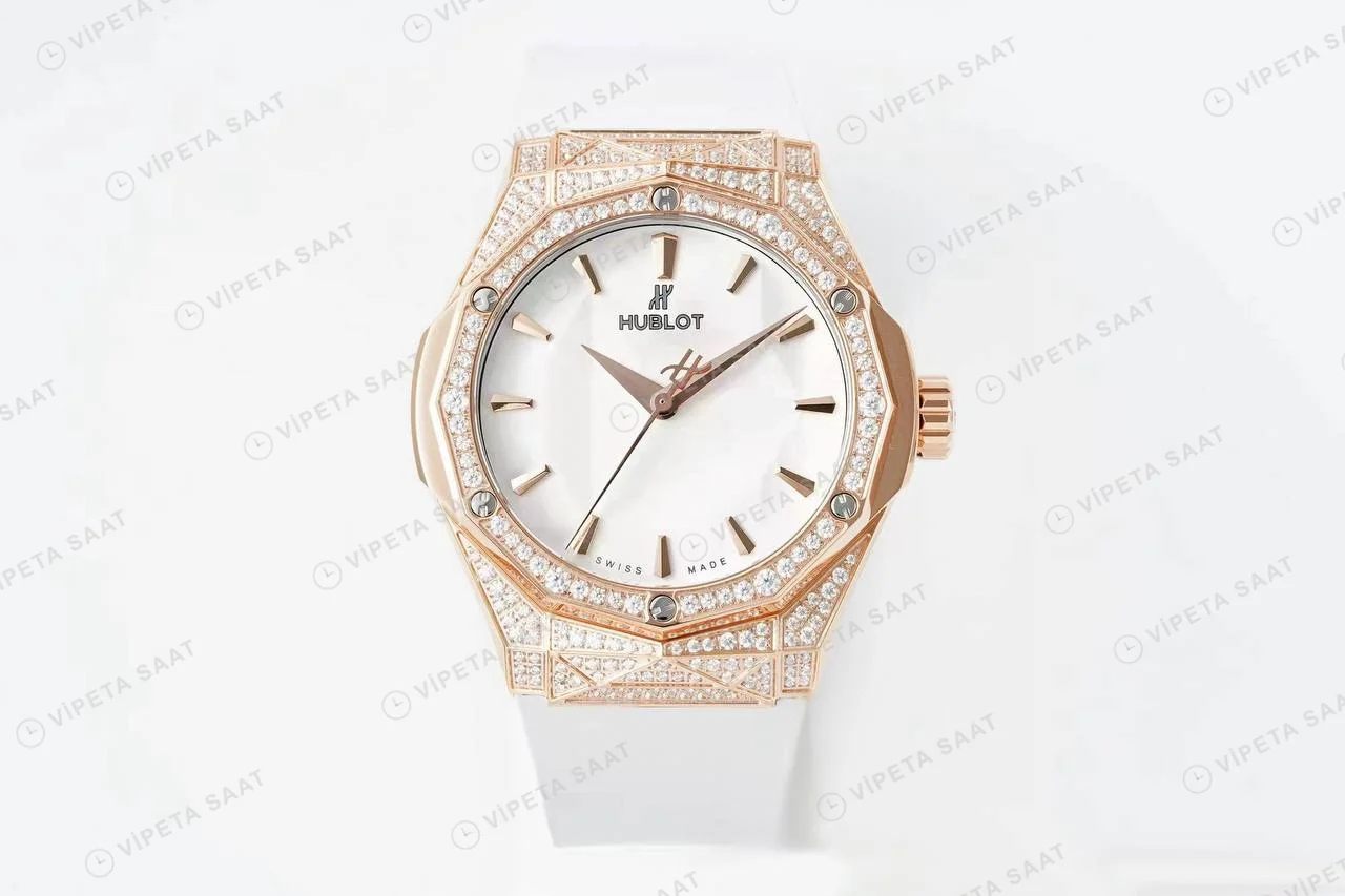 Hublot Classic Fusion Orlinski King Gold White 40 Mm Super Clone ETA Saat detay 15