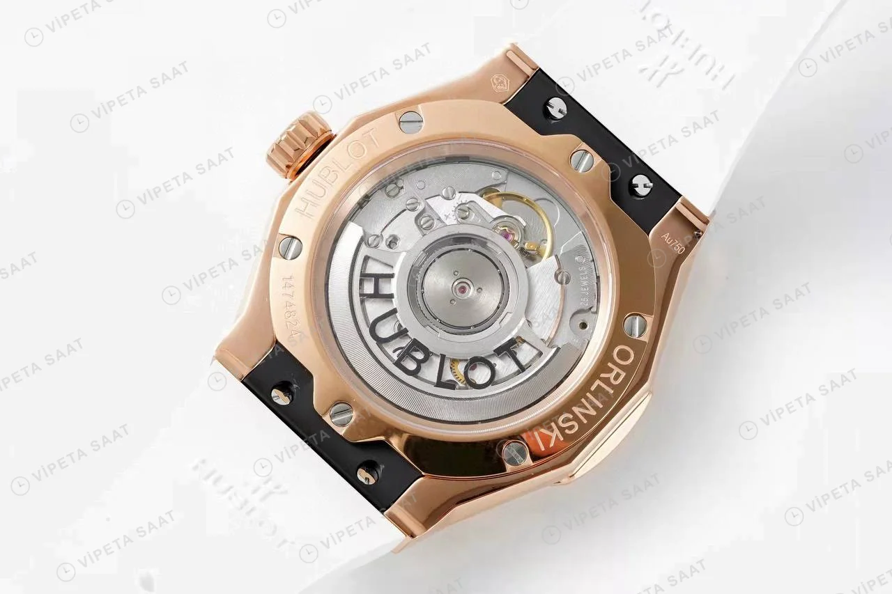 Hublot Classic Fusion Orlinski King Gold White 40 Mm Super Clone ETA Saat detay 18