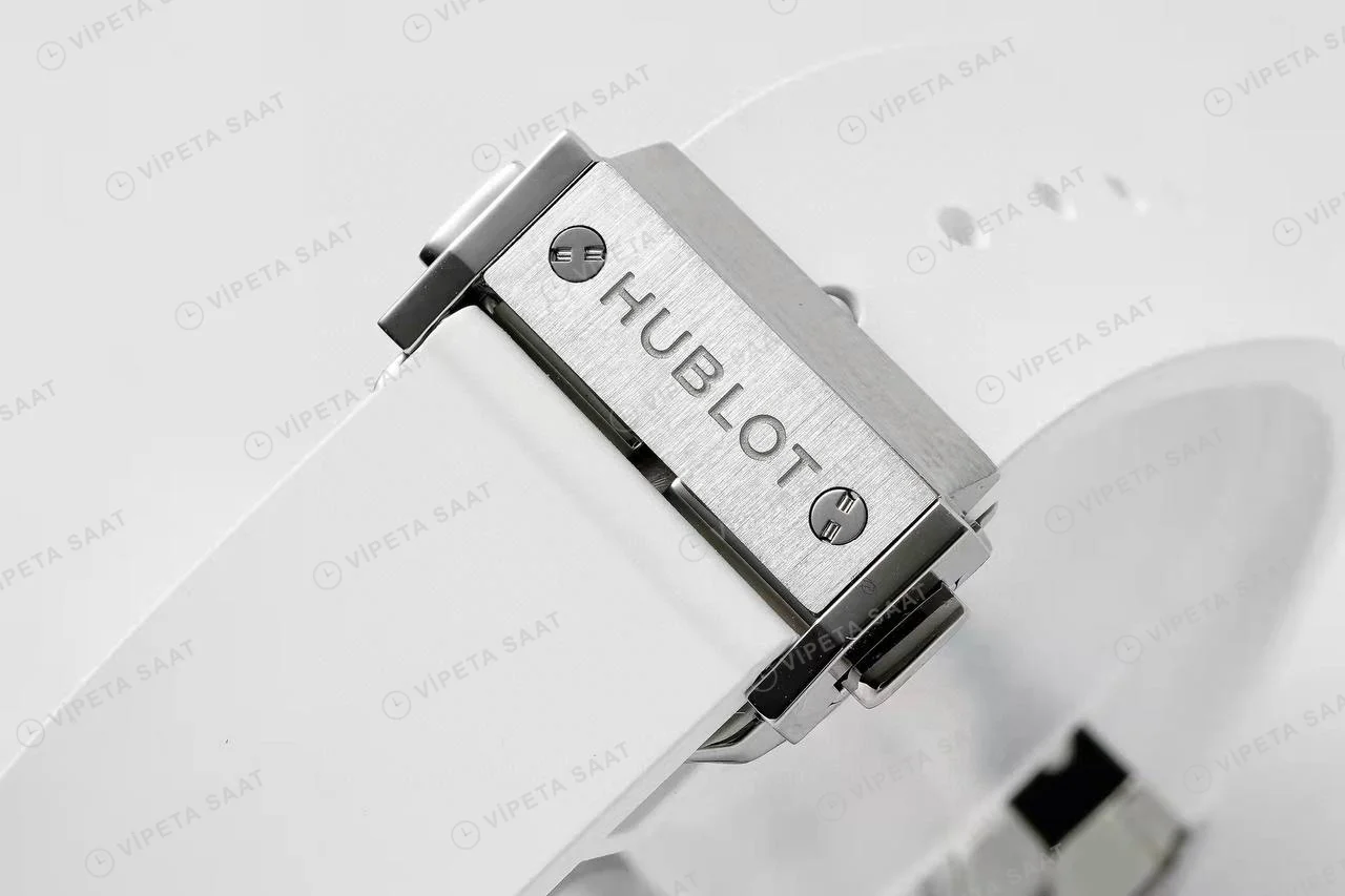 Hublot Classic Fusion Orlinski Titanium White Pave Super Clone ETA Saat detay 8